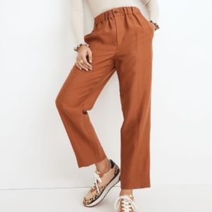 NWT Madewell Tapered Houston Pants Terracota XS